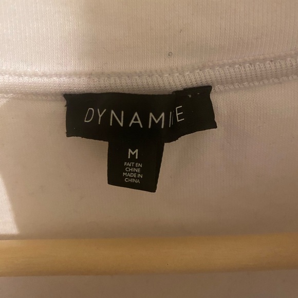 Dynamite White Cropped T-Shirt - Picture 4 of 8